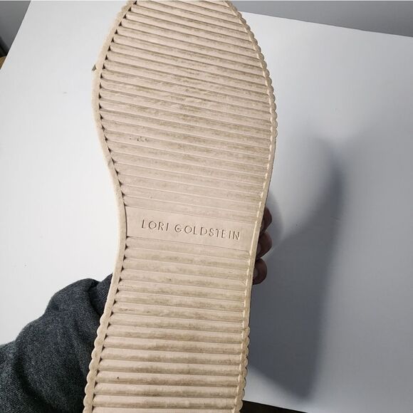 Lori Goldstein Off White Eyelet Floral Sabrine Slip-On Sneaker 8 - Picture 4 of 4